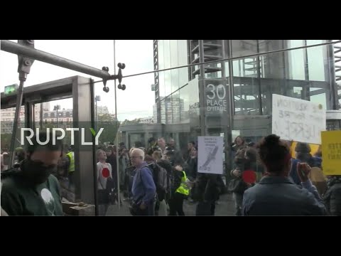 LIVE: Environmental activists occupy shopping mall in Paris