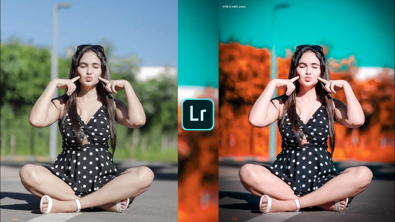 Aqua and orange tone Lightroom photo editing||preset download free||