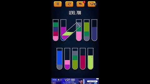 Water Sort Puzzle - Color Liquid Sorting Game Level 708 Solution