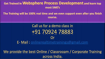 Best WebSphere Process Development Training in India,WebSphere Process Development Training in World
