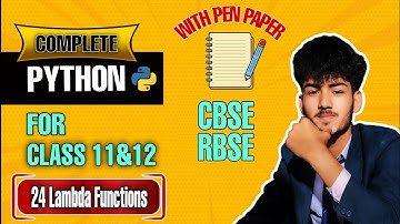 🎥 Python Les 24 – Lambda-functies in Python | Anonieme functies uitgelegd met voorbeelden