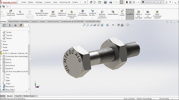Solidworks tutorial écrou vis.