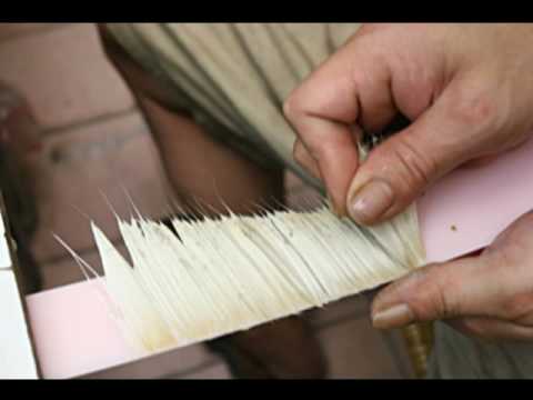 Making a Chinese Calligraphy Brush. The Process. Wishing Brush. 