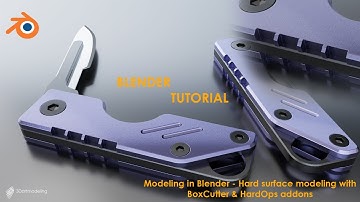 Blender modeling -  Pocket knife with replaceable blade