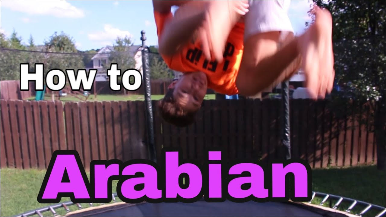 How to Arabian on trampoline!! YouTube
