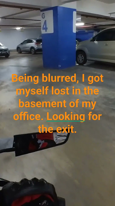 Being blurred, I got myself lost in the basement of my office. Looking for the exit. #srk600