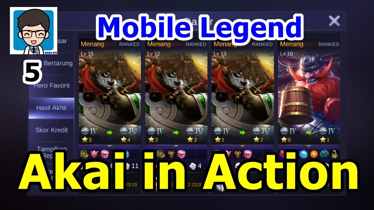 Akai MVP Gameplay Mobile Legend 5 YouTube