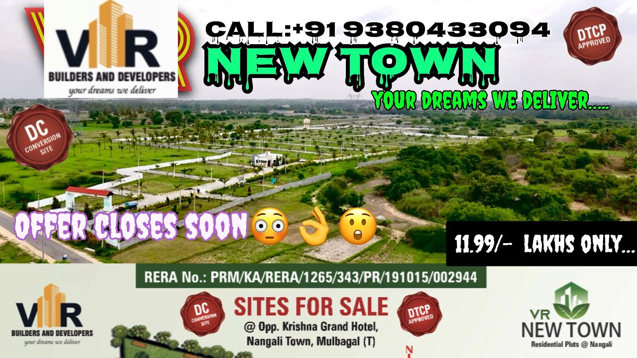 “VR NewTown”11.99lakh only premium Residential layoutNH75,Nangali