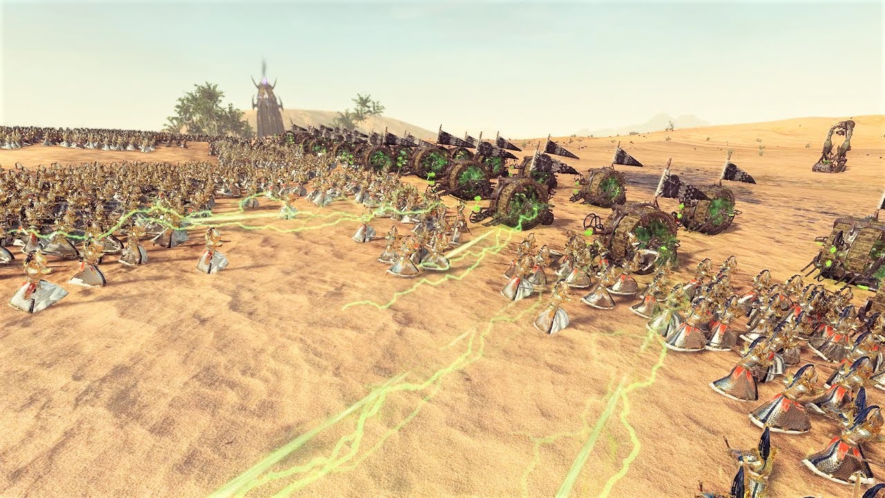40 Doomwheel vs 4000 Swordmasters Warhammer 2 Total War