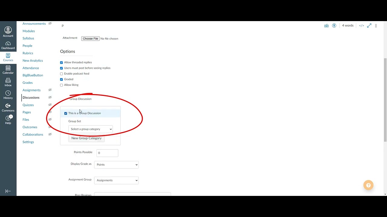 Creating Group Discussion Topics in Canvas - YouTube