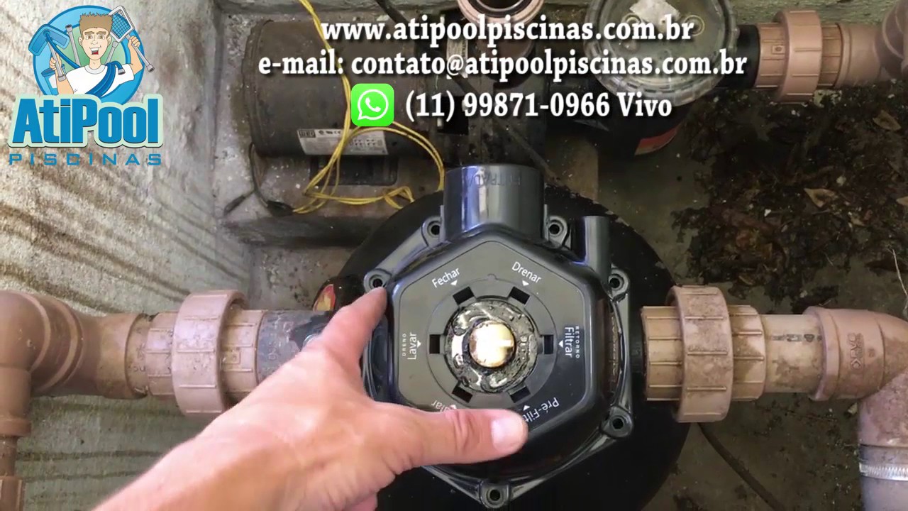 Manutenção em Cabeçote do Filtro da Piscina