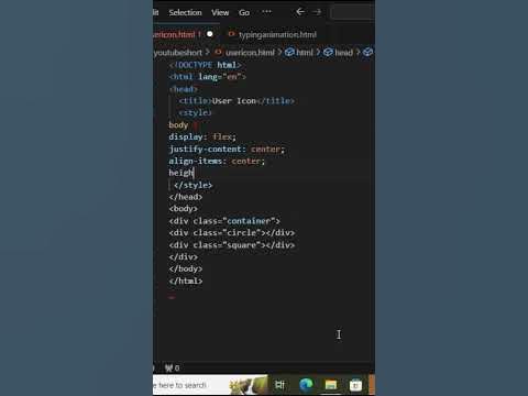 User icon | HTML CSS#shorts - YouTube