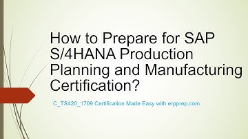 SAP C_TS420_1709 Certification Guide and Latest Questions Answers