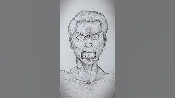 How to Draw Angry Face! #art #drawing #shortsfeed #artshorts #howto #shorts