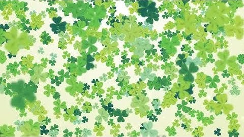 Falling Clover Leaf St Patrick