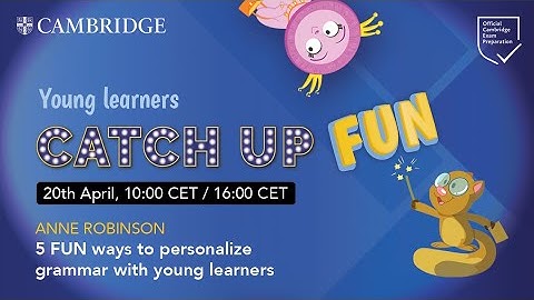 5 FUN ways to personalise grammar with young learners with Anne Robinson