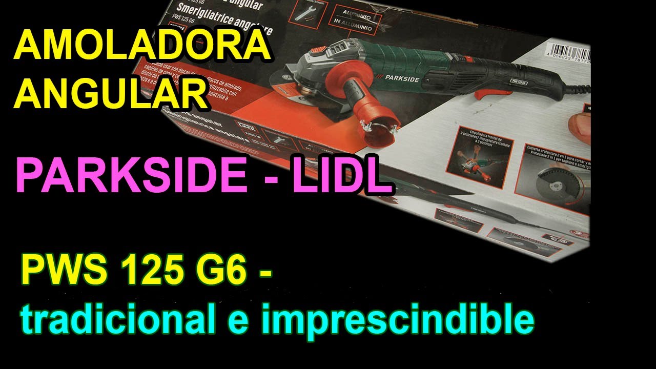 PARK SIDE Amoladora angular Parkside PWS 125 F6-1200W - 230V - Enchufe  europeo : : Bricolaje y herramientas