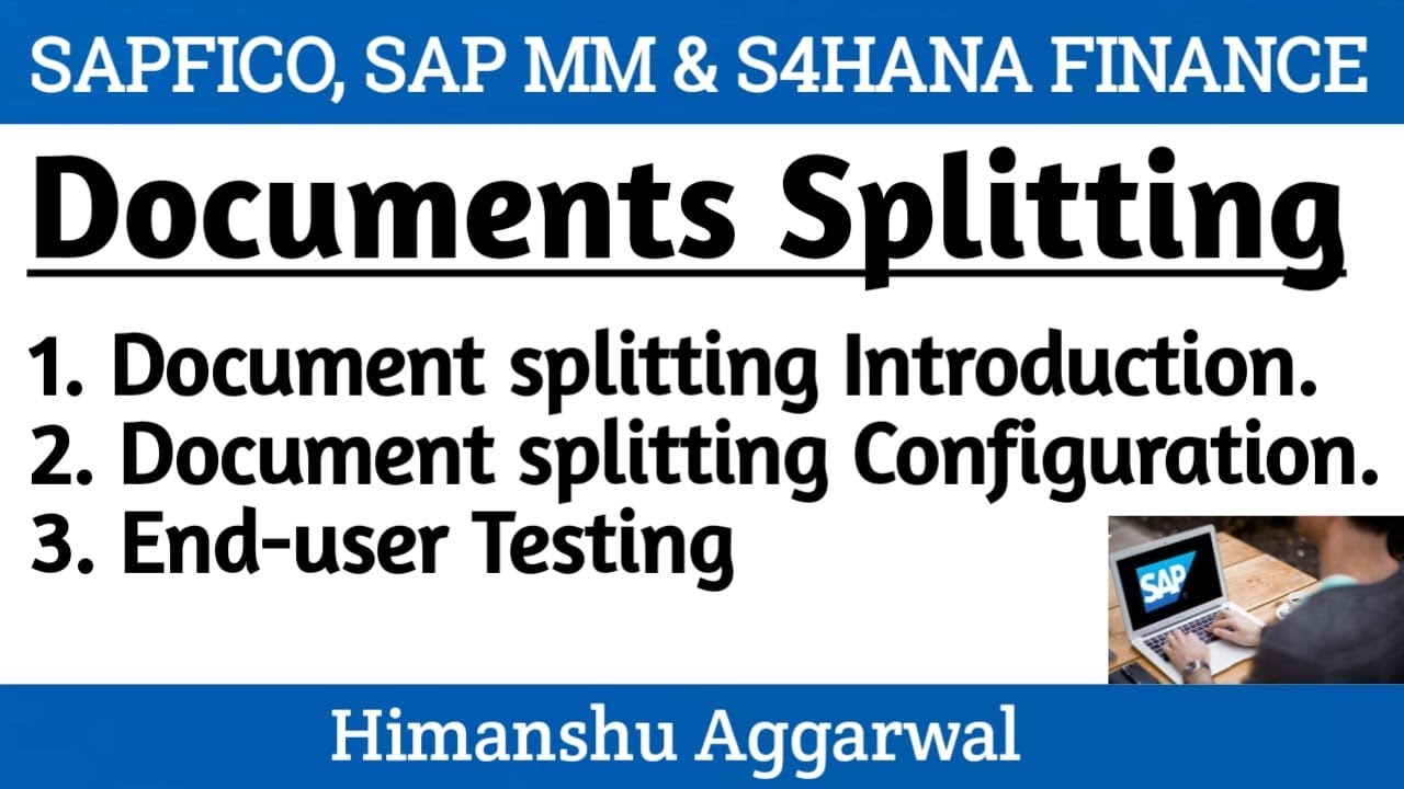 Document Splitting in SAPFICO YouTube