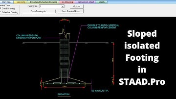 How to design Sloped Isolated Footing in STAAD.Pro |By- Akash Pandey|