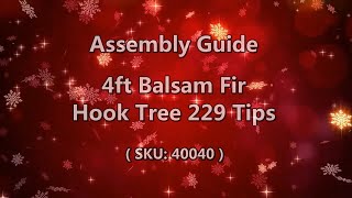 4 Feet (120cm) Christal Balsam Fir Christmas Tree Assembly & Shaping Video