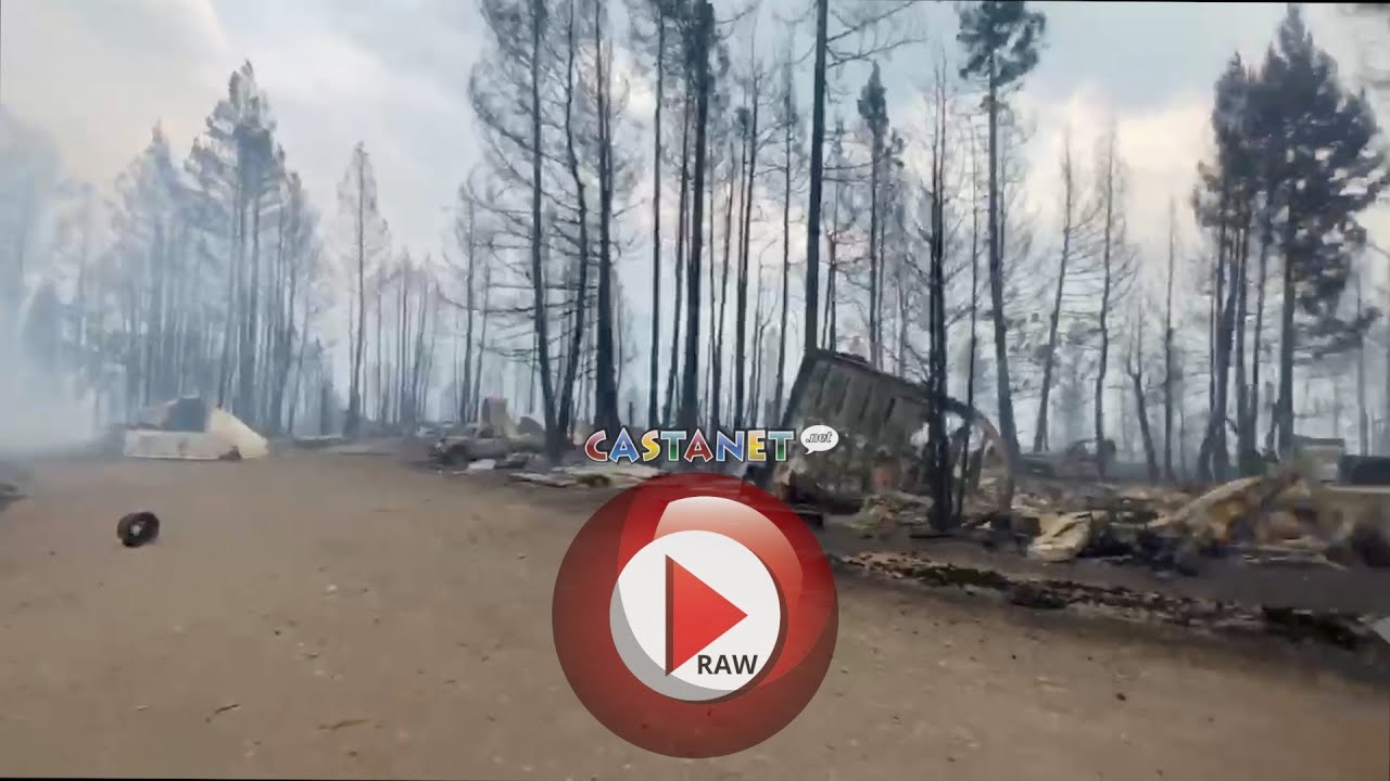 Homes destroyed by fire - YouTube