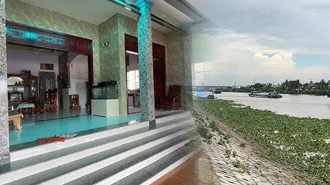 T.2817 siêu phẩm nhà vườn miền Tây phía trước có wieu sông cực đẹp thổ cư mặt tiền đường nhựa huyện