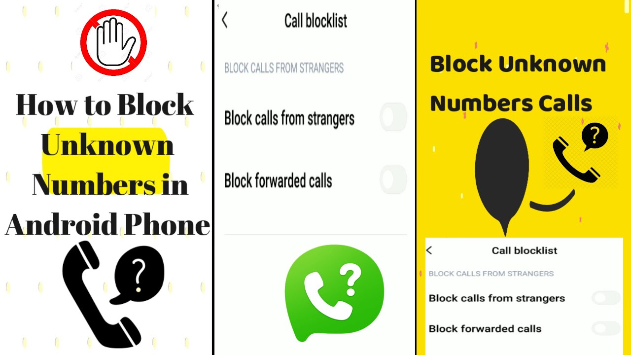 How to Block Unknown Numbers | How to Block Unknown Numbers on Android |  How to Block Unknown Calls