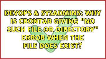 Why is crontab giving "No such file or directory" error when the file DOES exist?