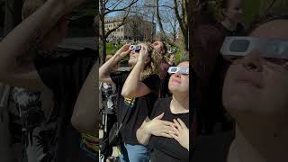 Badgers Watch The Solar Eclipse
Badgers gathered around on Library Mall, Bascom Hill, and other places around campus to check out the solar eclipse on April 8th, 2024.
The University of Wisconsin–Madison Astronomy Club had observing tools, including eclipse glasses and projectors, available for use. Badgers Watch The Solar Eclipse