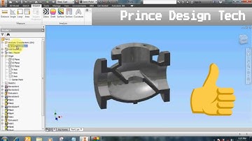 Modelling Of Globe Valve Body using Inventor 2020 | Prince Design Tech