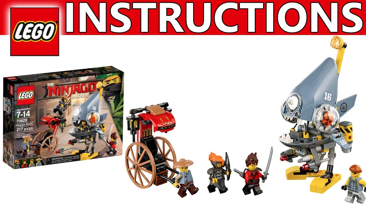 How to Build LEGO 70629 Piranha Attack | LEGO FROM THE LEGO NINJAGO MOVIE  Instructions - YouTube