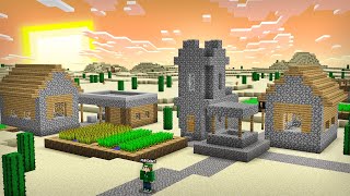 Почему Наша Деревня Жителей Оказалась В Пустыне В Майнкрафт | Риколит Minecraft