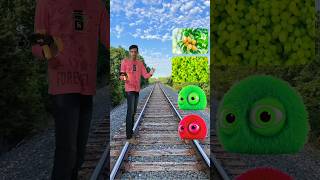 New monster fuzz balls to mango,, grapes,, coconut & watermelon - magical vfx video shorts