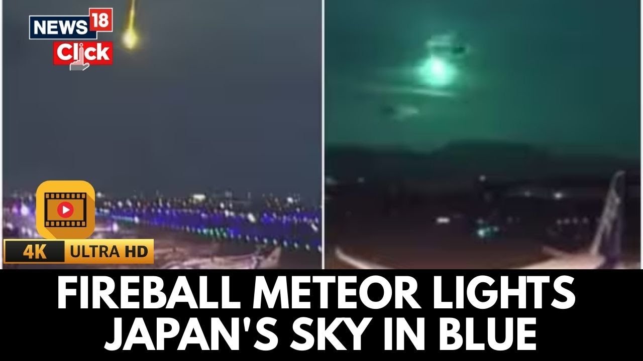 Fireball Meteor Turns Japan's Night Sky Blue | Rare Celestial