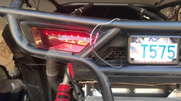 2014 Polaris rzr led license plate installed