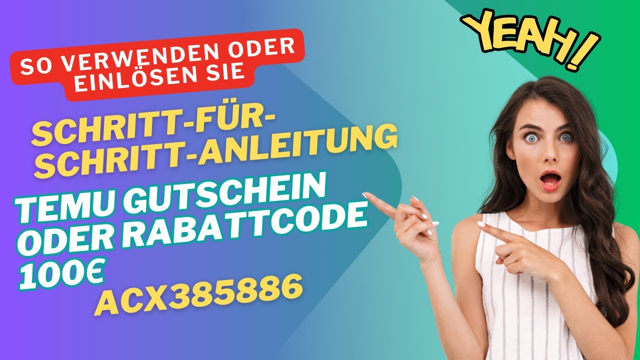 So verwenden Sie den TEMU-Gutschein oder Rabattcode 100Є (acx385886 ...