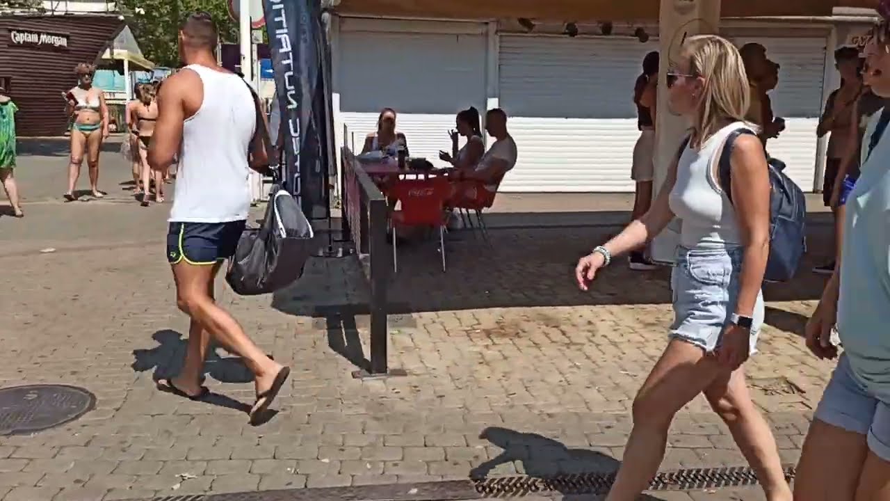 Siófok Balaton Hungary HU walking the Plazs & Korzo (morning)