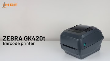 BARCODE PRINTER ZEBRA GK420t | Loading media, Loading ribbon Platen roller replacement,  cleaning
