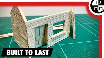 MODEL RAILWAY Yard Office - Card Scratch Build
