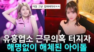 유흥업소 근무의혹에 해명대신 해체된 아이돌 #네이처 #하루