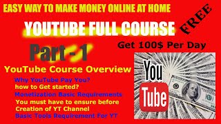 YouTube Course Overview | Introduction YouTube Channel| Safan Info Tech