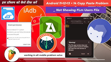 Android 11+12+13 + 14 Copy Paste Problem _ Not Showing FLm Users File _ Access Denied ZArchiver File