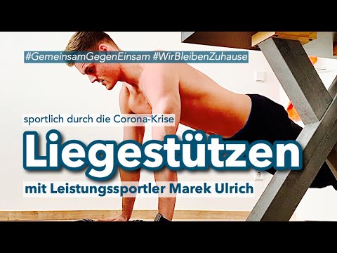 #GemeinsamGegenEinsam: Liegestützen mit Leistungssportler Marek Ulrich