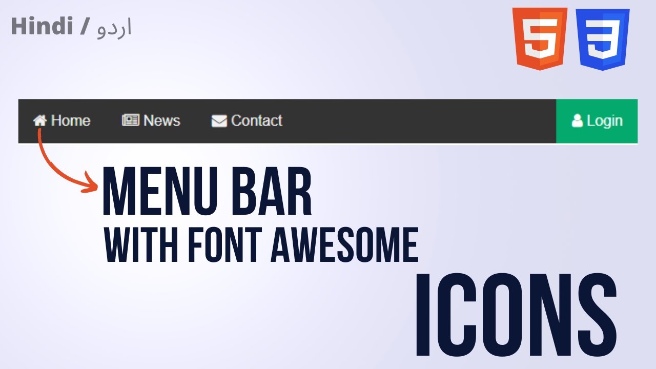 Font Awesome Menu Icon:
\