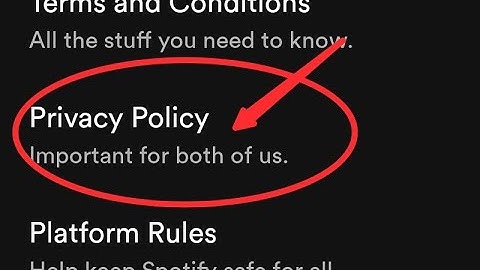 How to check privacy policy in Spotify, Spotify me privacy policy kaise check kare