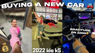 vlog/grwm: BUY A NEW CAR!! 2022 Kia K5 + car tour + motivational speech :’) + skincare routine