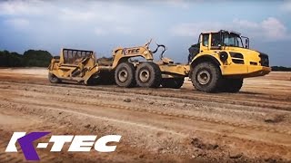 K-Tec 1233ADT Scraper Self Loading Overburden with Volvo A40Ffs