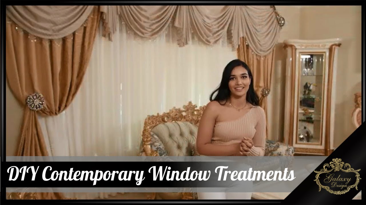 DIY Contemporary Window Treatment ideas | Galaxy Design Video #202 ...