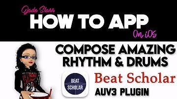 Compose Amazing Rhythm & Drums with Beat Scholar on iPad - How To App on iOS! - EP 919 S11