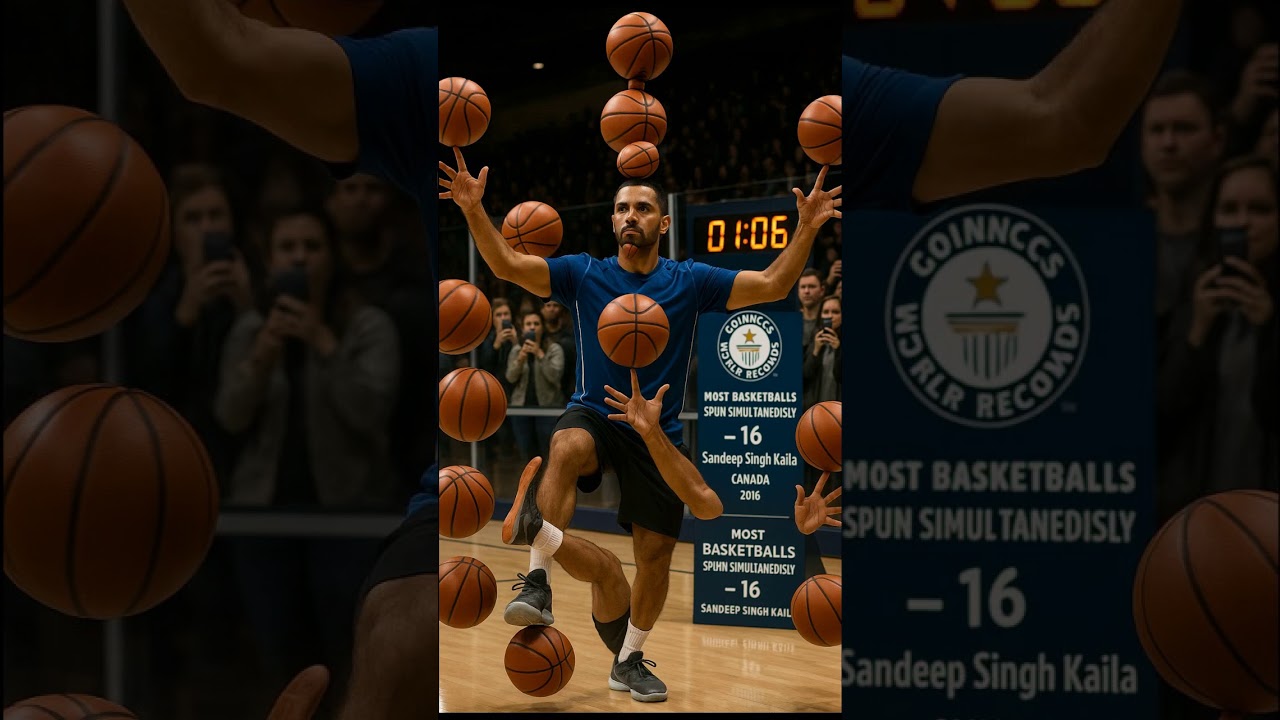 Man Sets World Record Spinning 16 Basketballs at Once—You Won’t Believe Your Eyes!